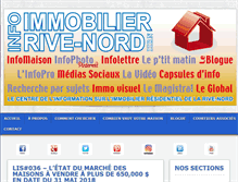 Tablet Screenshot of info-immobilier-rive-nord.com